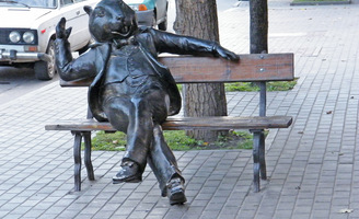 Отдых в Бобруйске, памятник бобру