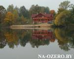 Вид на коттедж с водоема (Чигиринское водохранилище)